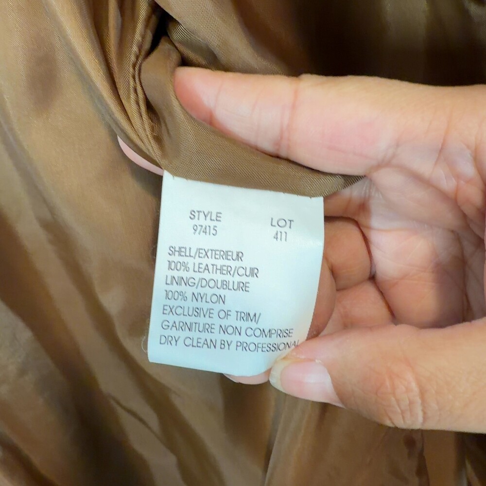 Margaret Godfrey Brown Suede Leather Blazer Jacket Womens Size‎ 10 - Picture 4 of 13